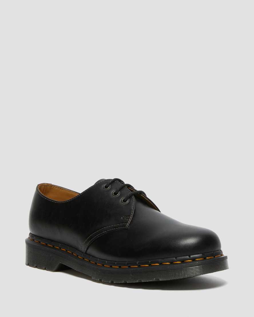 Dr. Martens 1461 Abruzzo Lær Oxford Sko Herre Svart/Brune [8673CYLEV]